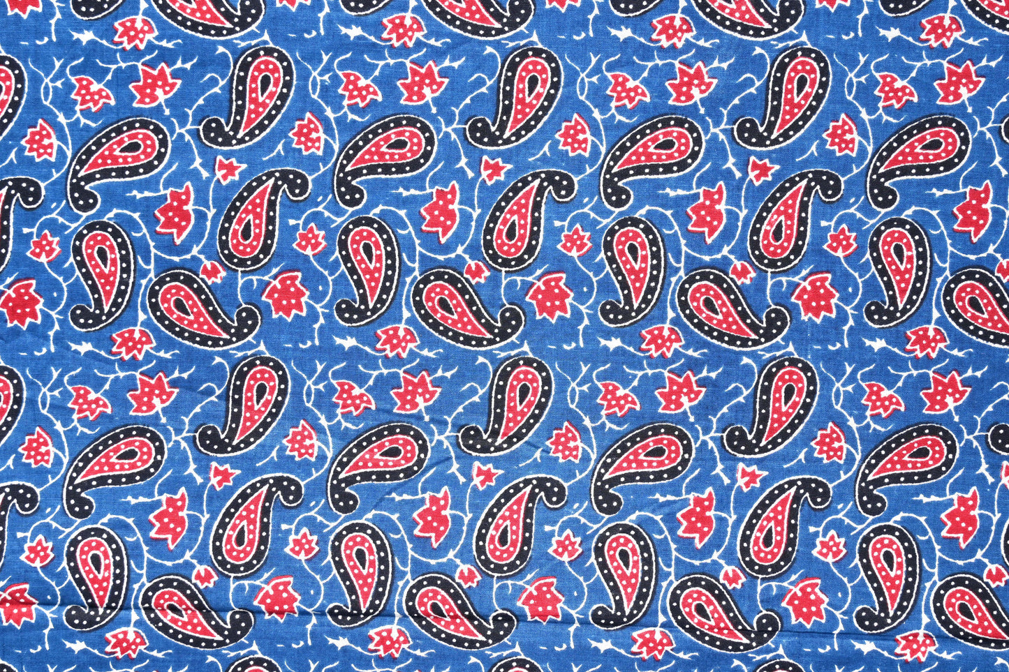 Sanganeri Blue Floral Print Pure Cotton Printed unstitched Fabric