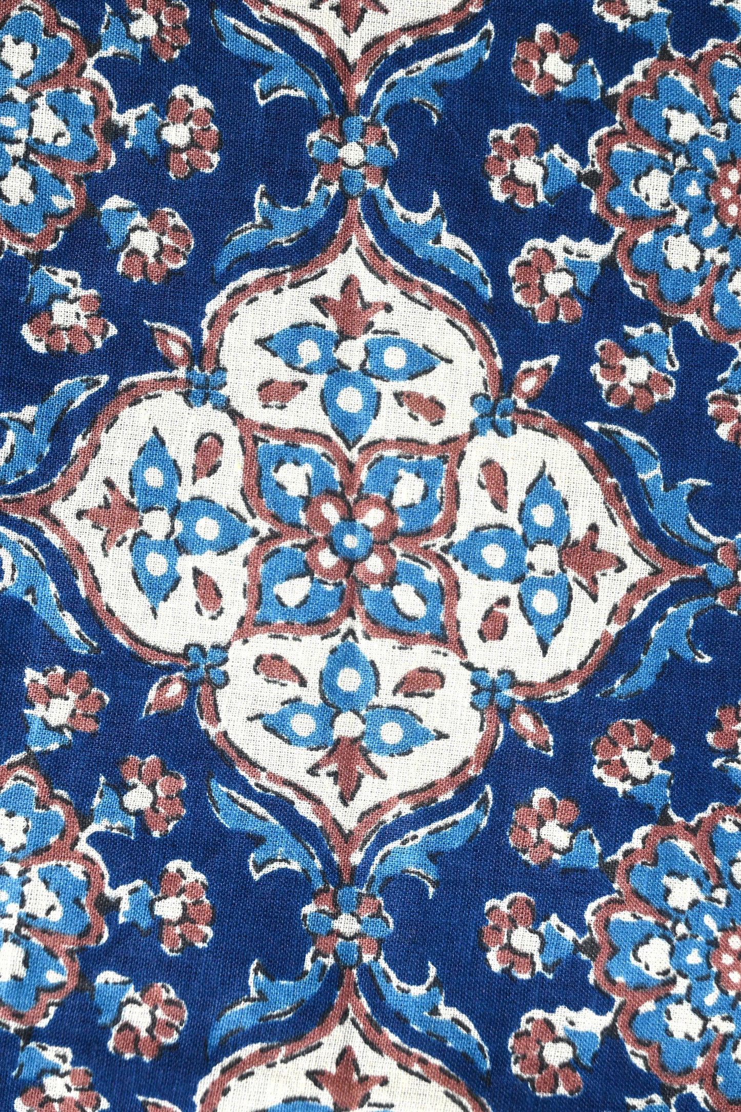 Sanganeri Floral Print Pure Cotton Printed Fabric