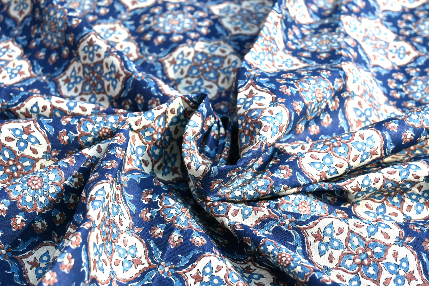 Sanganeri Floral Print Pure Cotton Printed Fabric